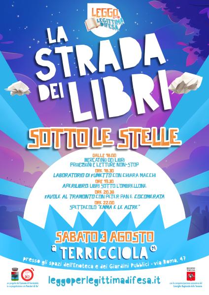 3 Agosto a Terricciola con La Strada dei Libri: Letture e Spettacoli sotto le stelle